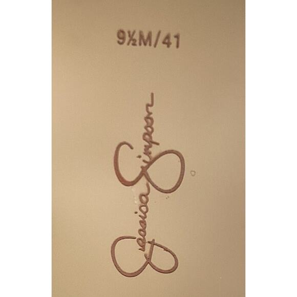 Jessica Simpson Metallic Stiletto Pumps Silver 9.5 Disco Party Heels Iridescent - Picture 6 of 10